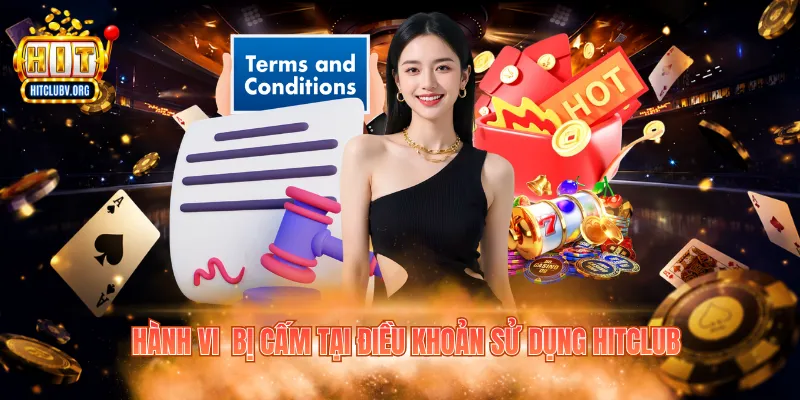 Hành vi bị cấm tại điều khoản sử dụng Hitclub